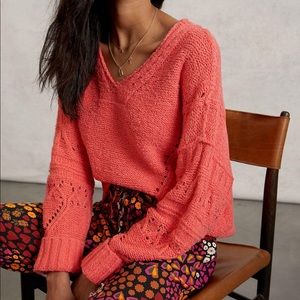 Anthropologie Pilcro Marla V Neck Sweater NWOT